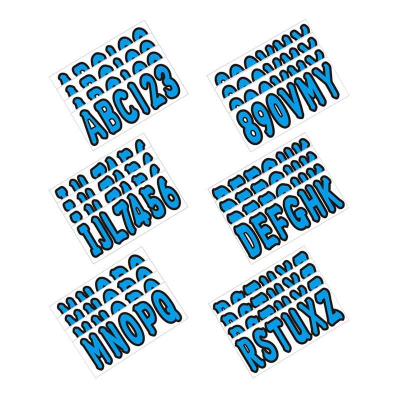 Kit de calcomanías alfanuméricas para embarcaciones SankWin 76 cm