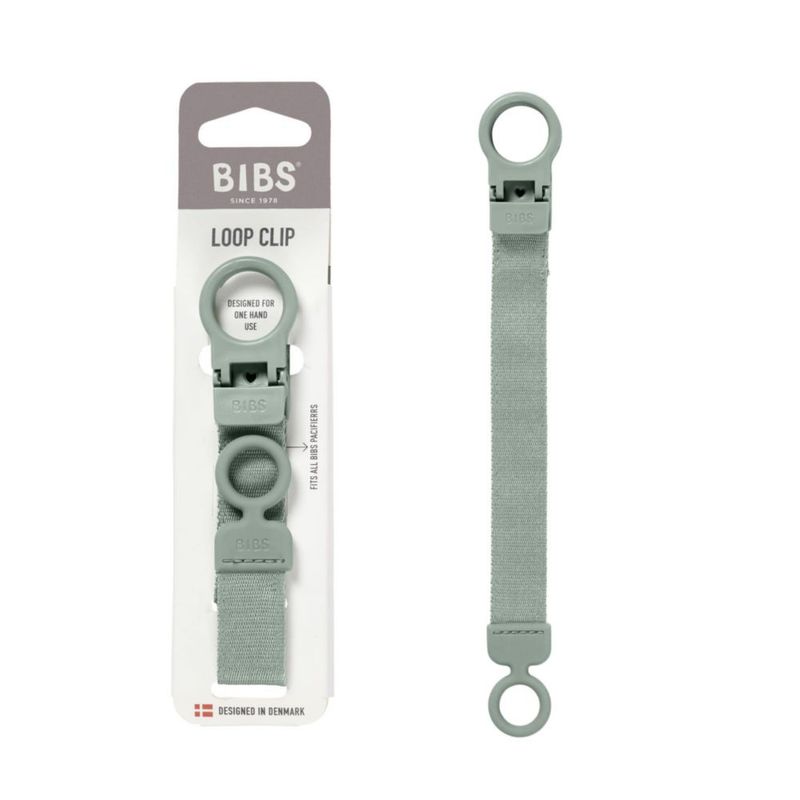 Clip para Chupete BIBS Salvia – Compatible con Todos los Chupetes