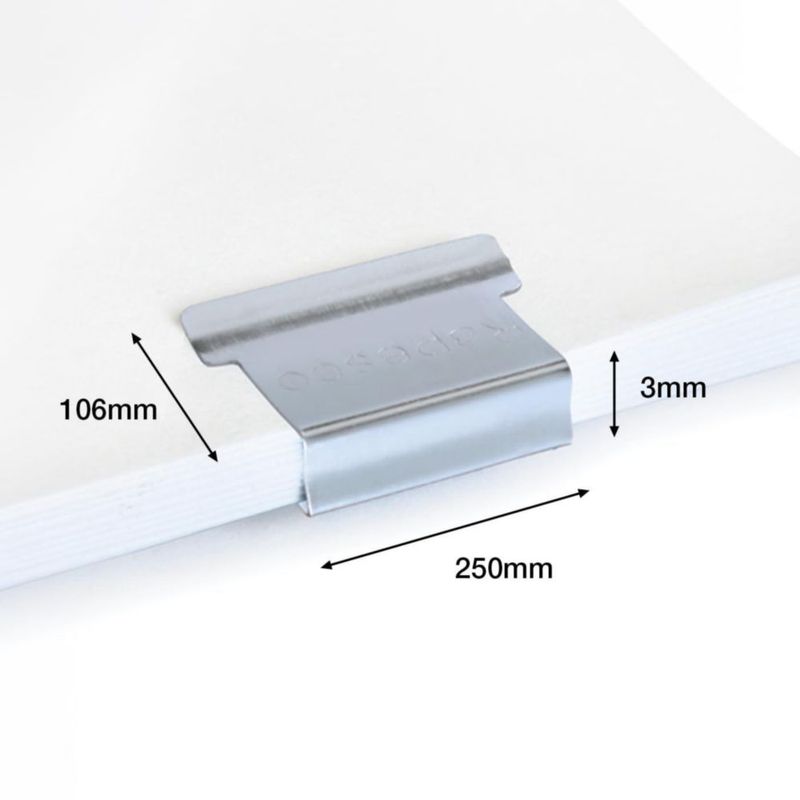 Clip de papel RAPESCO Supaclip #60 - Pack de 100 de acero inoxidable