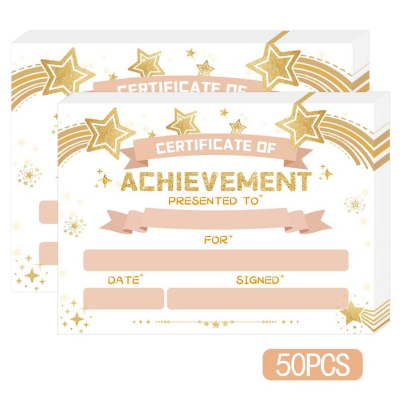 Certificado imprimible Lesnala 50 unidades 85 x 11 pulgadas