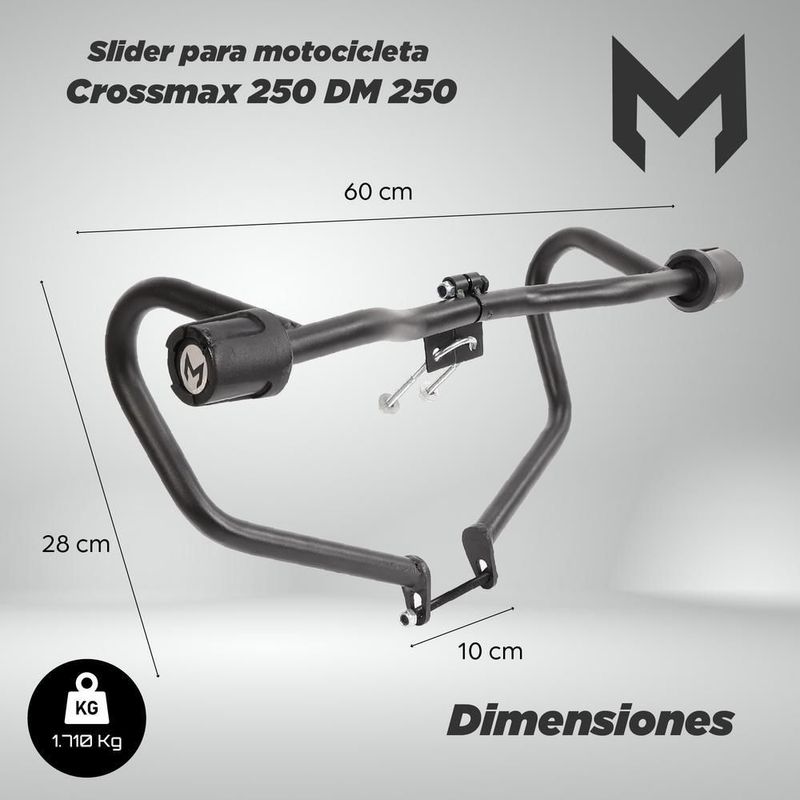 Slider protector para moto crossmax 250cc mach