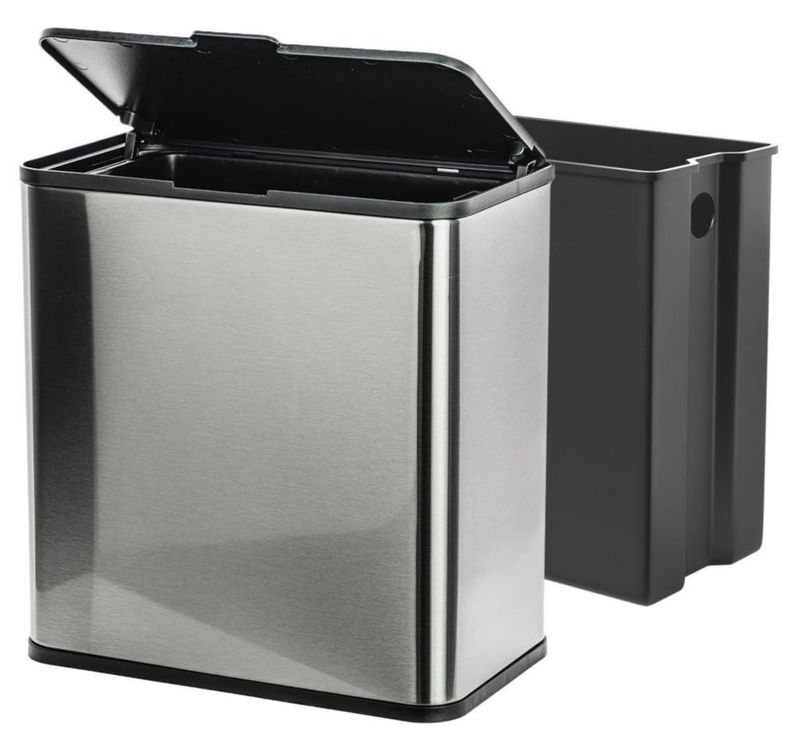 Cubo de basura EnBath de 6 L de montaje en pared para pañuelos higiénicos