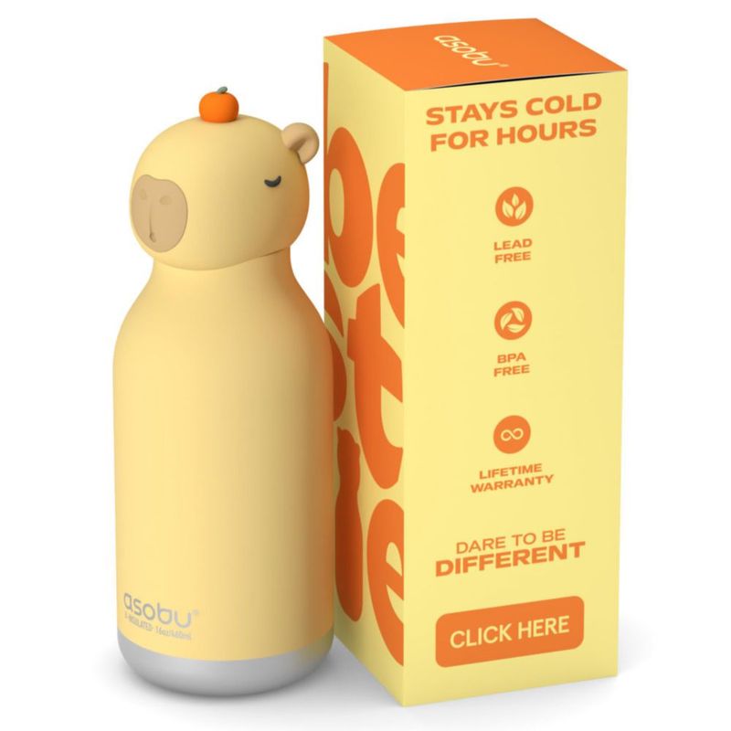 Botella Asobu Bestie Capibara 473 ml libre de BPA
