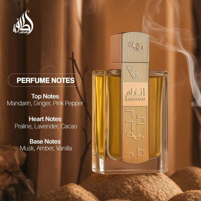 Set de Perfume Lattafa Angham 100 ml + 12 ml + 50 ml Floral