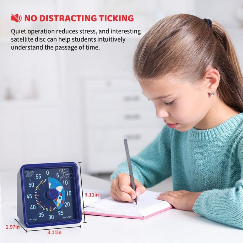 Temporizador visual Secura de 60 minutos para niños y aulas