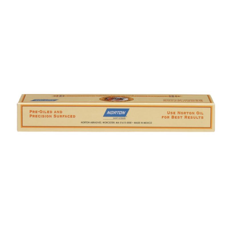 Afilador de cuchillos Norton 25x13x5 cm Piedra de aceite de grano fino y grueso