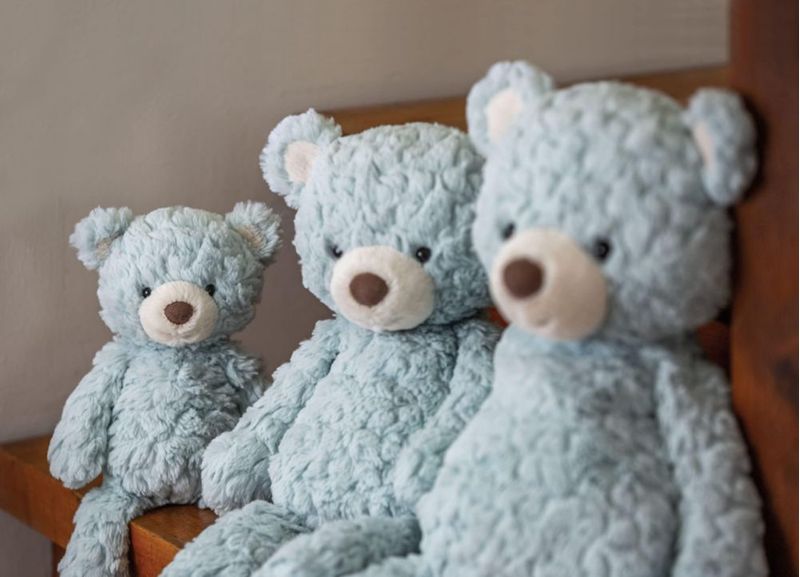 Oso de Peluche Mary Meyer 28 cm Azul Mar (Colección Putty)