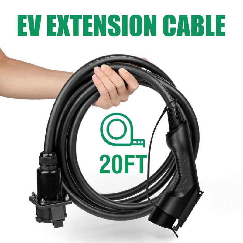 Cable de extensión para cargador de vehículo eléctrico LEFANEV 6 m 40 A J1772