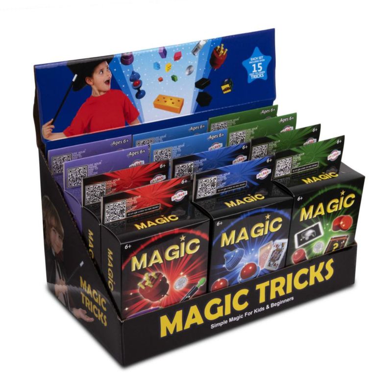 Set de trucos mágicos Playkidz con más de 15 trucos para niños x12