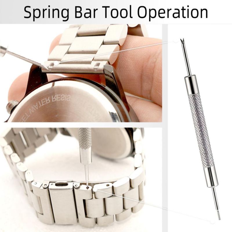 Kit de Herramientas para Reloj RANBOS - Removedor de Pulsera Metálica Gris