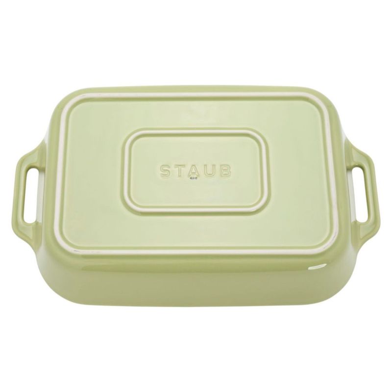 Juego de cazuelas STAUB 3 piezas rectangulares verde macarrón