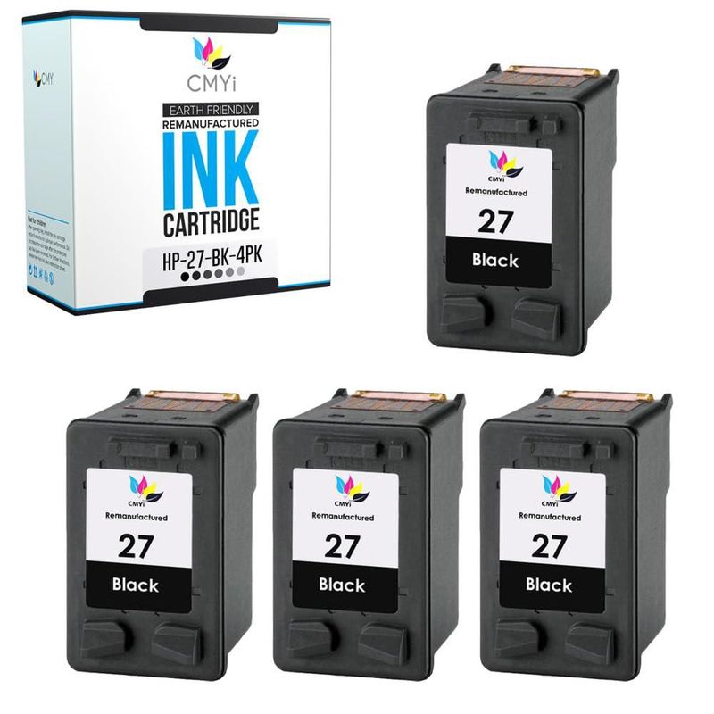 Cartucho de tinta CMYi 27 negro 4 unidades 10 ml