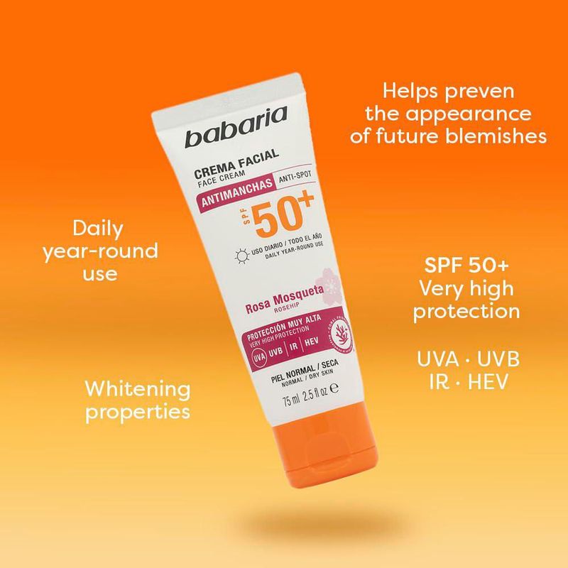 PROTECTOR SOLAR Babaria 75 ml SPF50+ Fluido Antimanchas