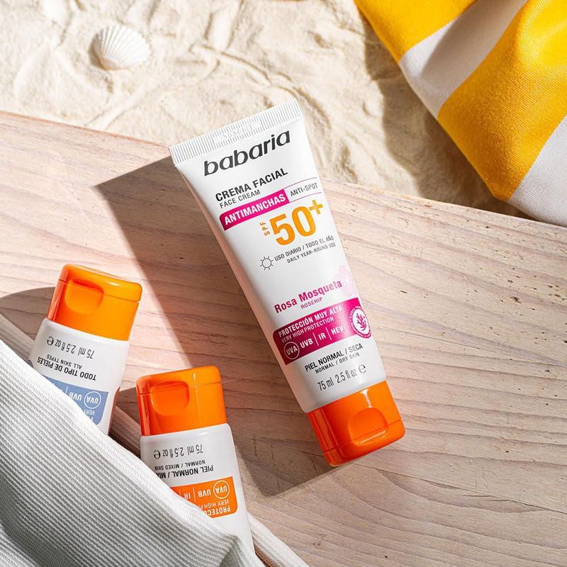 PROTECTOR SOLAR Babaria 75 ml SPF50+ Fluido Antimanchas