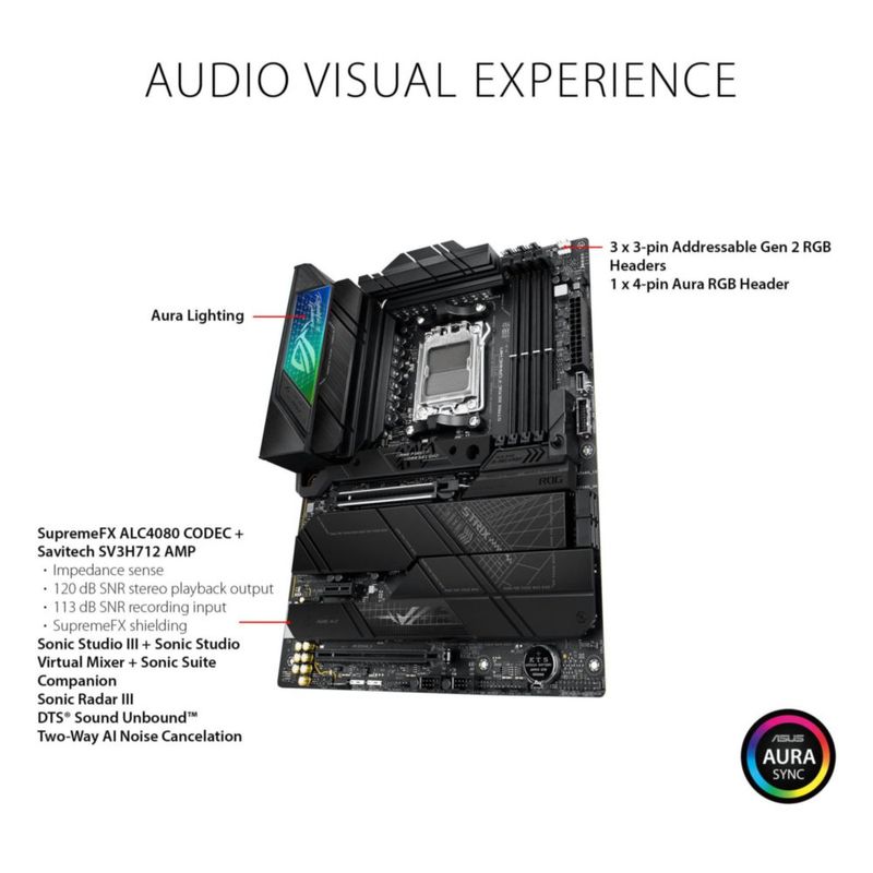 PLACA BASE ASUS ROG STRIX X670E-F WIFI AM5 ATX