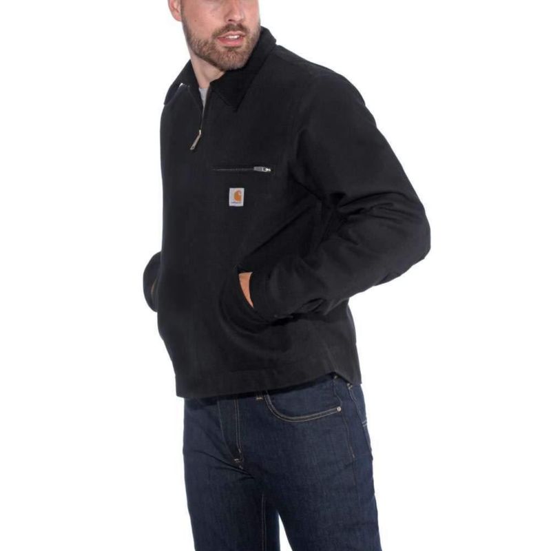 ABRIGO Carhartt J01 Duck Detroit Negro 4XL Alto