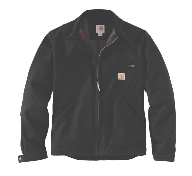 ABRIGO Carhartt J01 Duck Detroit Negro 4XL Alto