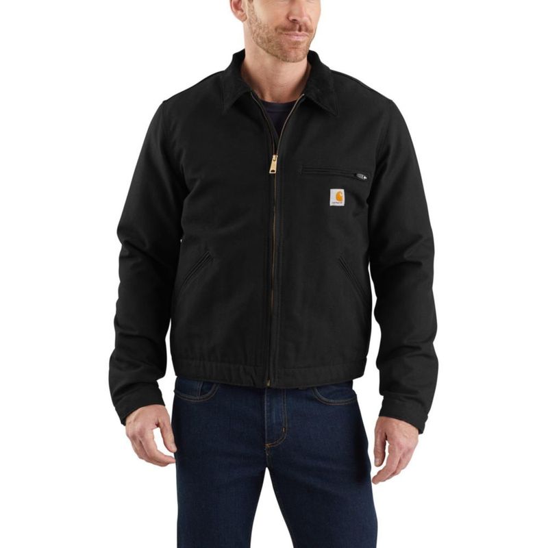 ABRIGO Carhartt J01 Duck Detroit Negro 4XL Alto