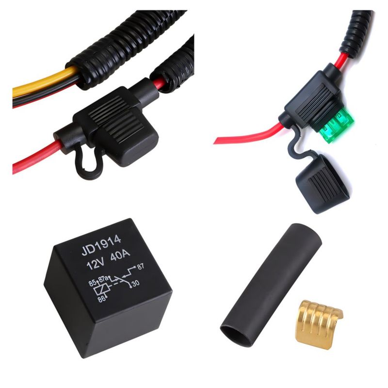 Kit de cableado de relé para bomba de combustible JUNRUO – Jeep Dodge Ram