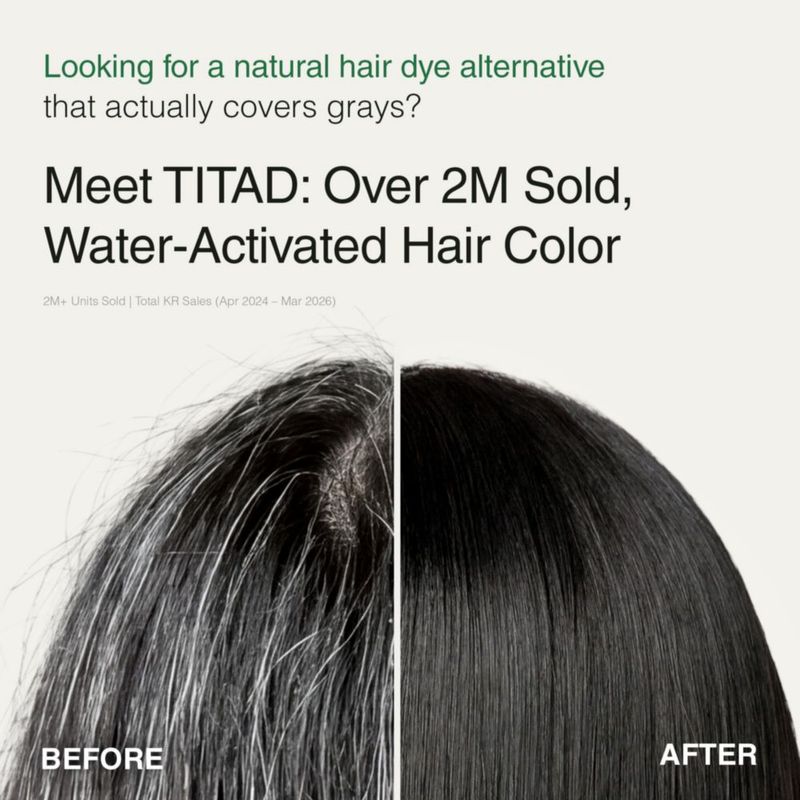 Tinte para Cabello TITAD Marrón Natural - Pack de 3 Paquetes