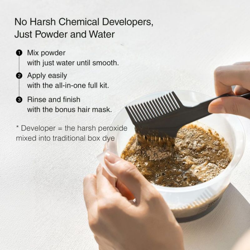 Tinte para Cabello TITAD Marrón Natural - Pack de 3 Paquetes