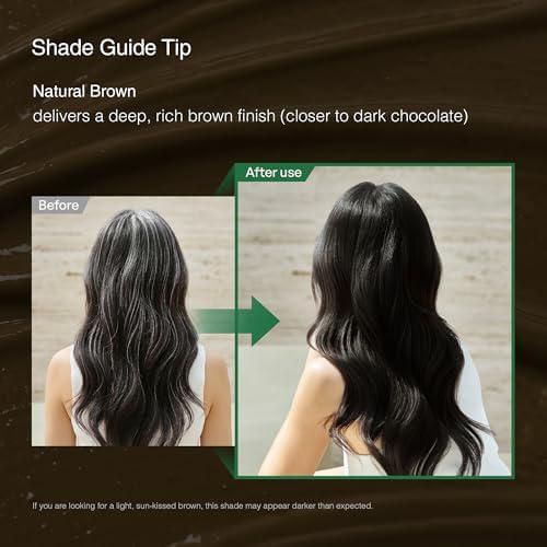 Tinte para Cabello TITAD Marrón Natural - Pack de 3 Paquetes