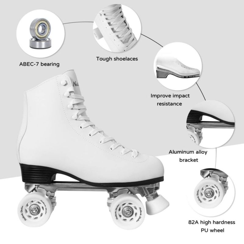 Patines de ruedas MonSports talla 11 blanco unisex adulto