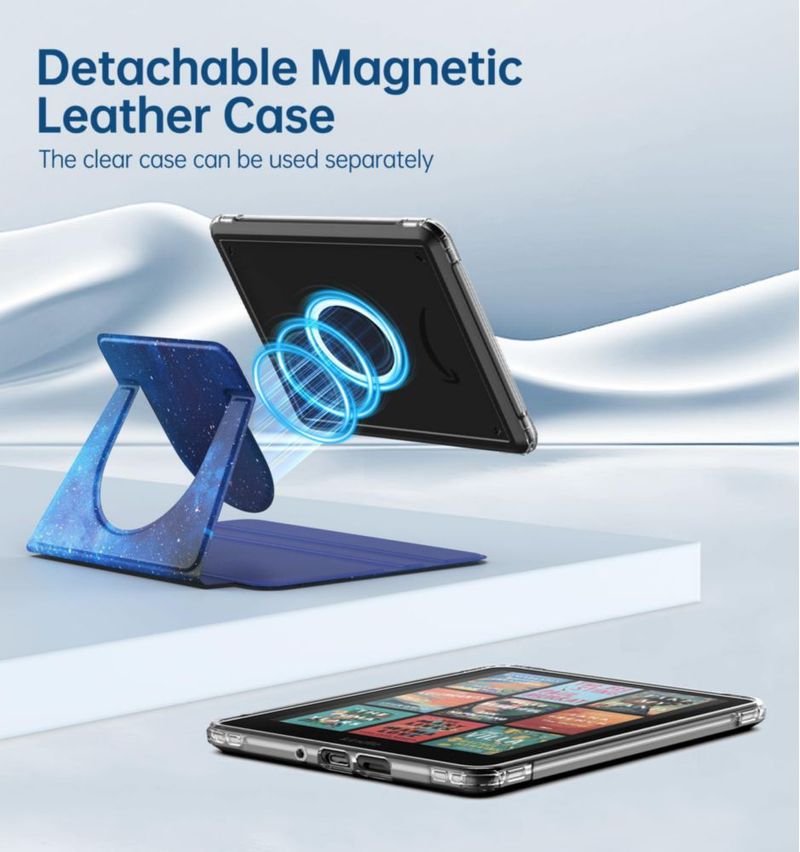 Funda para eBook MoKo de 7" 360° Giratoria y Desmontable Azul