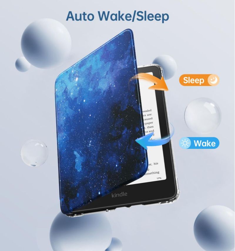 Funda para eBook MoKo de 7" 360° Giratoria y Desmontable Azul