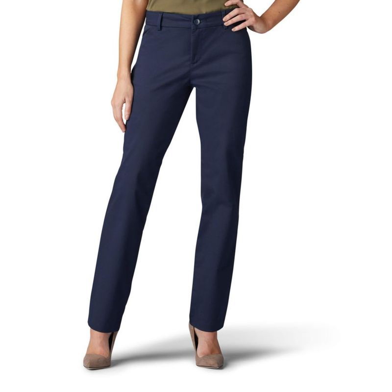 Pantalones Lee Corte Relajado Pierna Recta 74 cm Azul Imperial