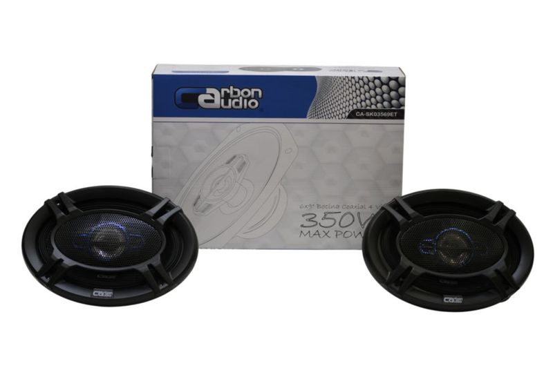 Par de Bocinas Coaxiales 4 Vías 6x9 Pulgadas Carbon Audio CA-SK03569ET 350W Max