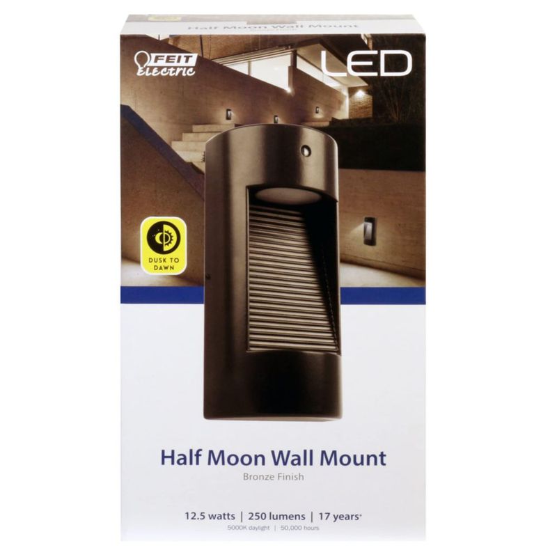Lámpara de pared para exteriores Feit Electric Half Moon 12 W 250 lúmenes