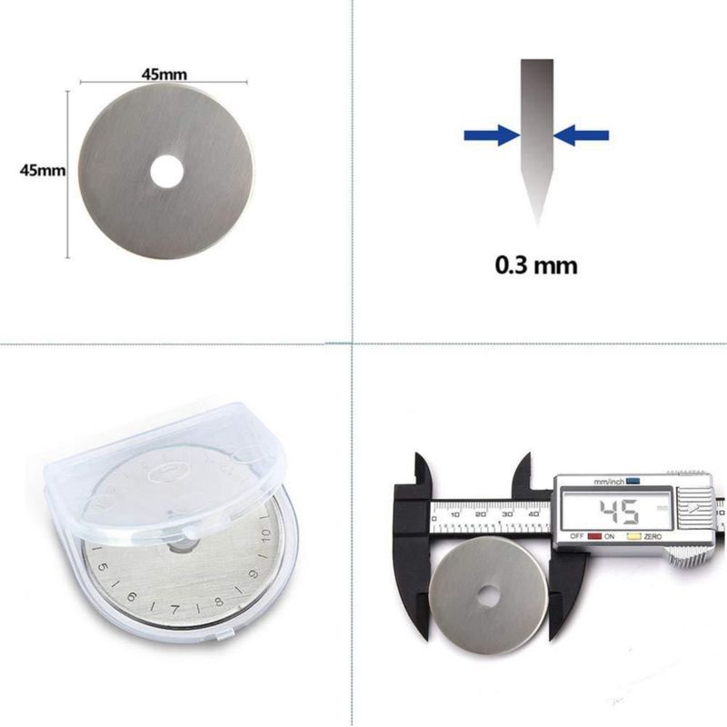 Cuchillas de rueda KISSWILL 45 mm (paquete de 10)