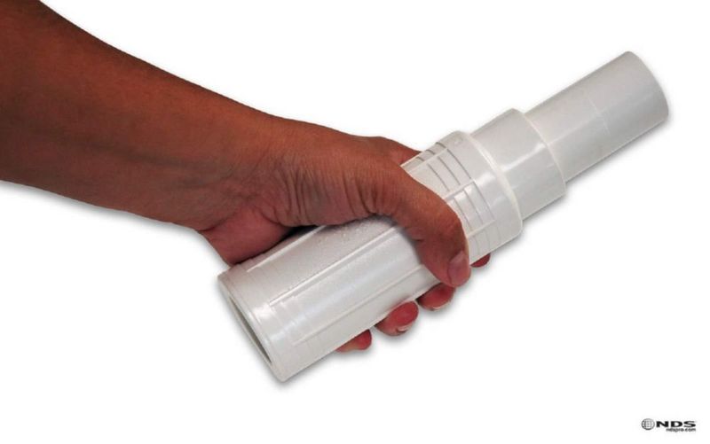 Acoplamiento de PVC NDS 76 cm Blanco para Reparación de Expansión 3 pulgadas