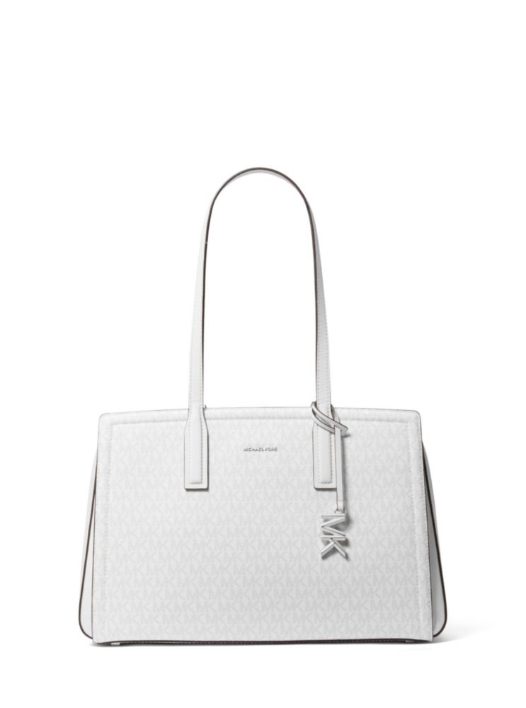 Bolso Tote Michael Kors Laila Mediano Blanco Óptico
