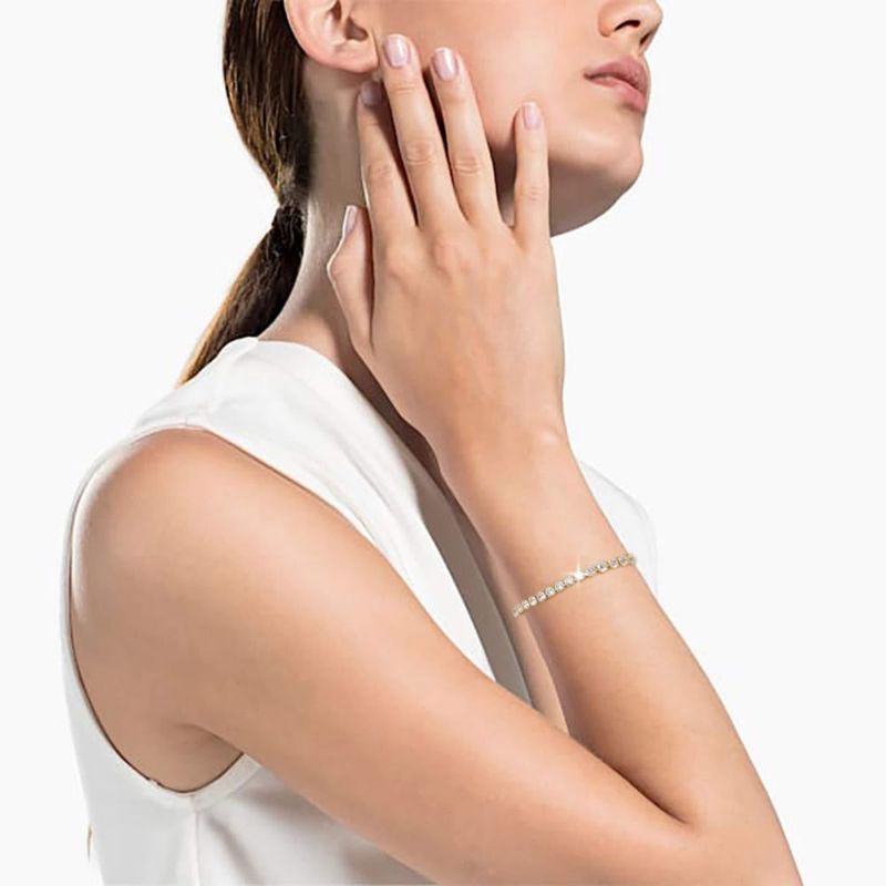 Pulsera GEMOSA Ajustable 125-225 cm Cristal Oro