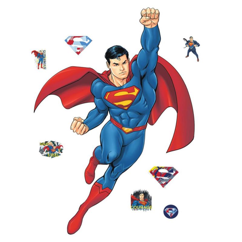 Calcomanías de Pared RoomMates Superman Global Hero Autoadhesivas