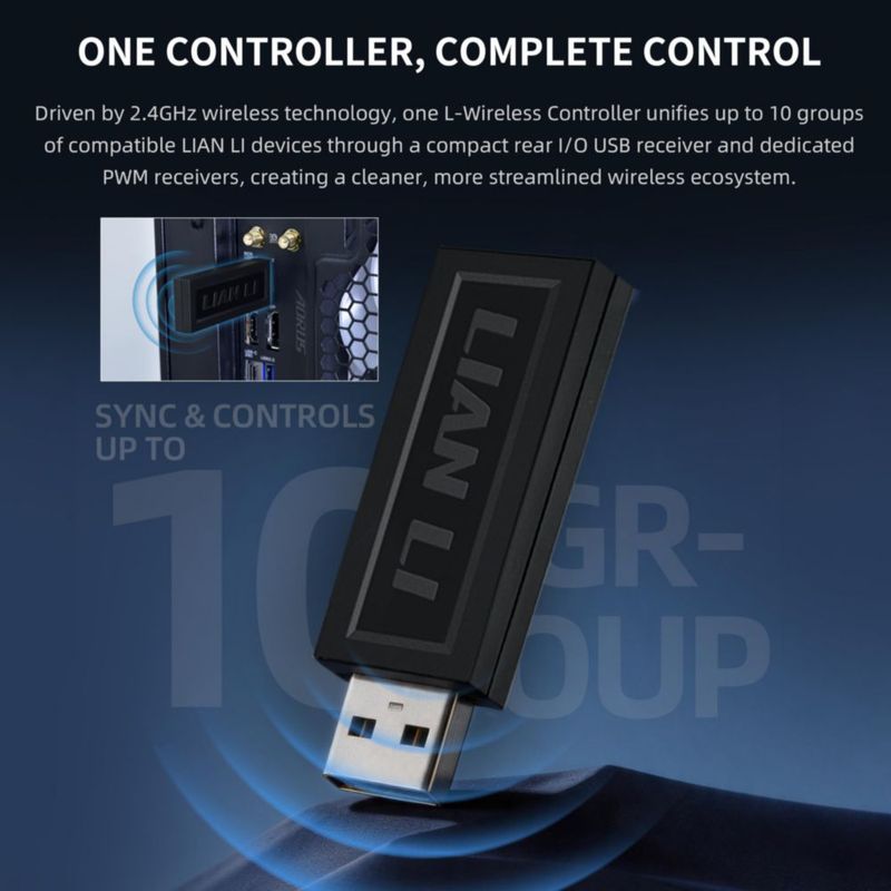 Enfriador AIO Lian Li HydroShift II LCD-C 360 Negro
