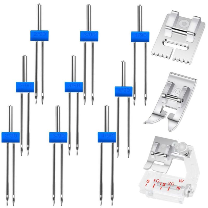 Agujas para máquina de coser SINSETU - Pack de 9 (2/90 3/90 y 4/90)