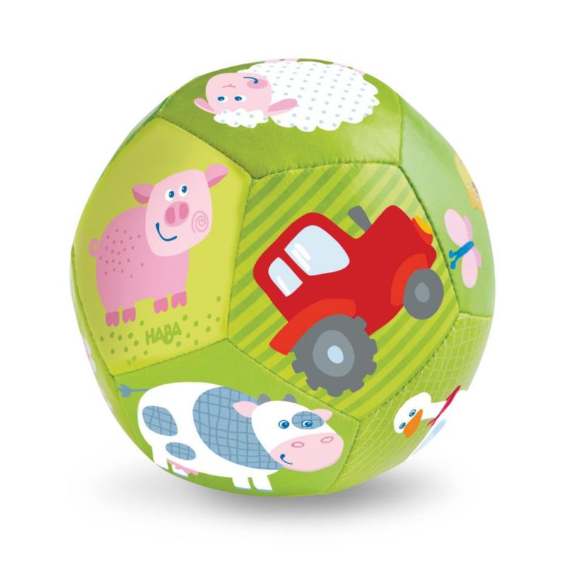 Bola para bebé HABA 11 cm Animales de granja – juego sensorial