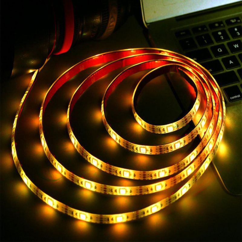 Tira de luces LED ACONDE USB de 2 m con control remoto de 24 teclas