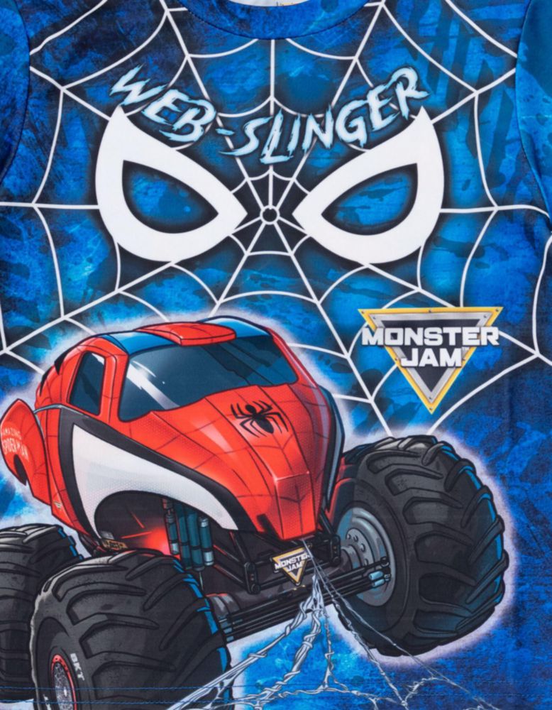 CAMISETA Monster Jam Spiderman Azul 6