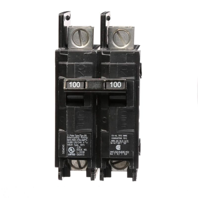 Disyuntor Siemens 100 A 120/240 V 10 kAIC
