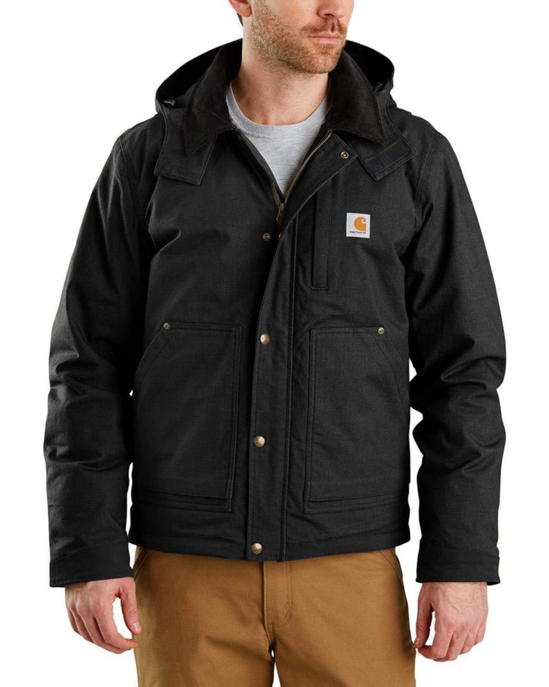 Abrigo Carhartt de Corte Relajado Ripstop Aislado Negro Talla M