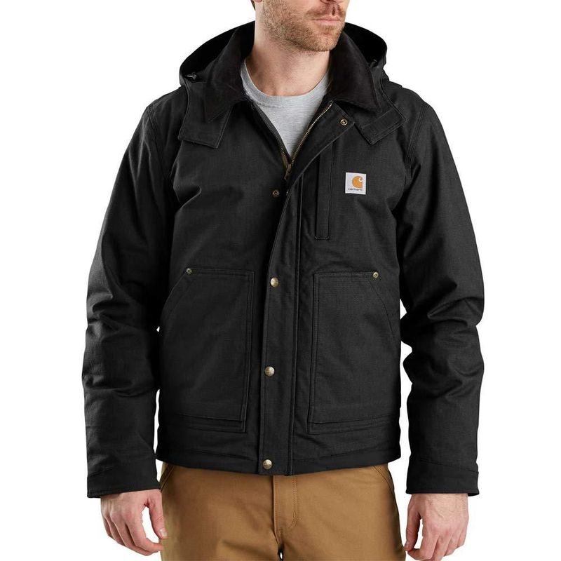 Abrigo Carhartt de Corte Relajado Ripstop Aislado Negro Talla M