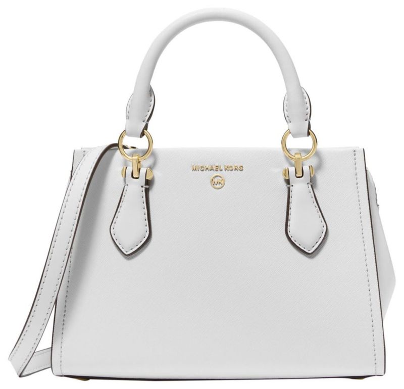 Bolso de mano Michael Kors Marilyn Small en blanco óptico
