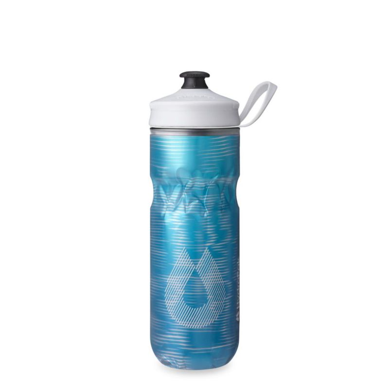 Botella HydraPak 591 ml Pulse Blue Aislada