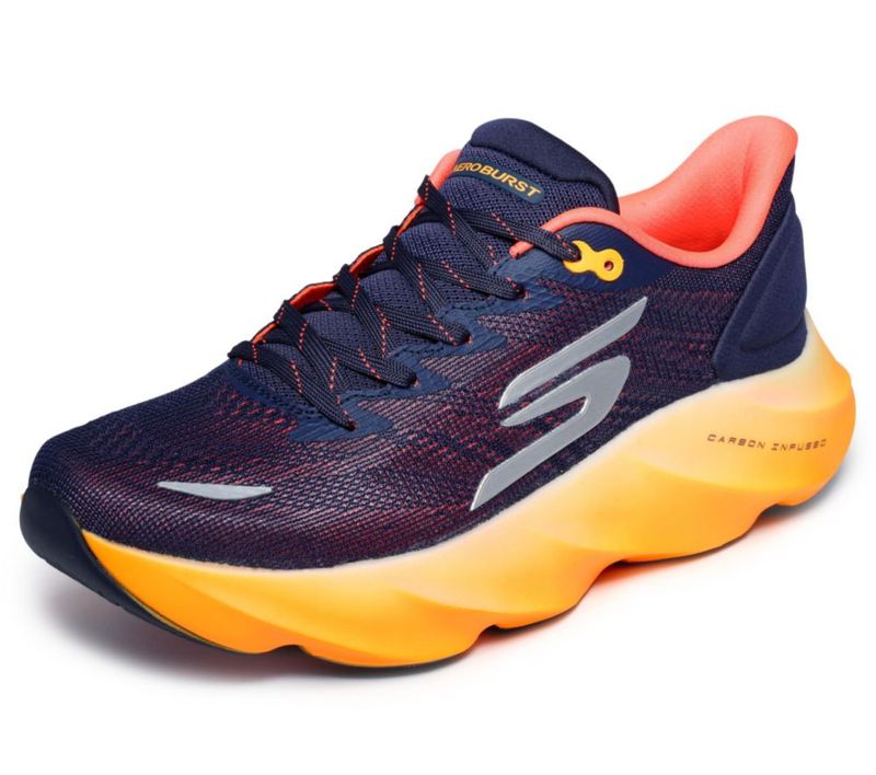 Zapatilla de Running Skechers Aero Burst Navy/Orange 27 cm