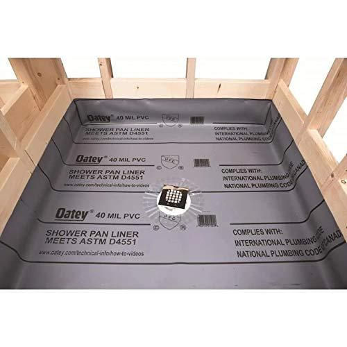 Forro de ducha Oatey PVC impermeable de 102 mm de grosor y 15 m de ancho