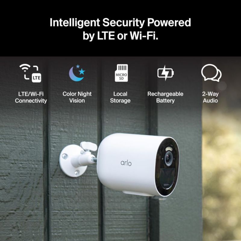 Cámara de seguridad inalámbrica Arlo Go 2 1080p LTE